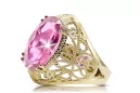 Ring Amethyst 14 Karat Gelbgold Vintage Stil vrc074y
